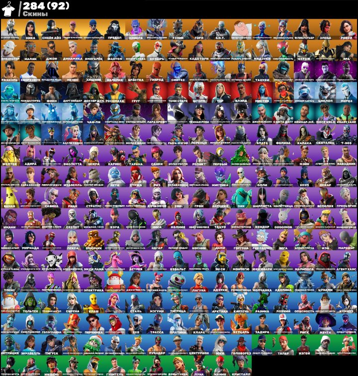 🍀PREMIUM FORTNITE ACCOUNT🍀 — 284 Skins / PvE / Lots of Rare Items 🍀 Account from 2018, Sale, skins 284