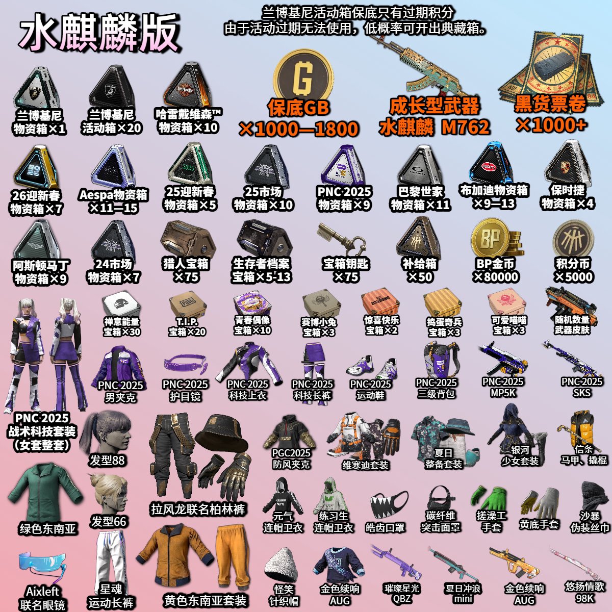 💖[PROGRESSIVE] DARKEST DEPTHS - BERYL💖🎫945 CONTRABAND COUPONS🎫📦310+ CHESTS📦💵67,000 BP💵, No BATTLEGROUNDS Plus