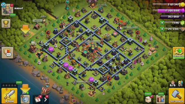 🏰13 FULL TH🏰💜🟪ГЕРОИ 77/77/51/51/26 💜🟪1.6к гем 163звездн 344ЛВК💜🟪4 скинов 7 снаряги💜🟪⚡АВТОВЫДАЧА⚡, 14 TH Родной Деревни