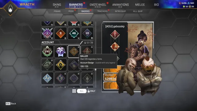 🍀 【 290 LVL 】108 LEGEND SKINS♦️ EA APP only♦️ ПОЛНЫЙ ДОСТУП 🔑, Новичок, 290 уровень, Реликвия: Нет