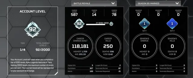 (◕‿◕) [EAapp/PSN/XBOX] 15 leg.items \\ S30 S2: BRONZE 4 - BP s9 // OCTANE+VALKYRIE+RAMPART OPEN 💎, Бронза, 92 уровень, Реликвия: Нет