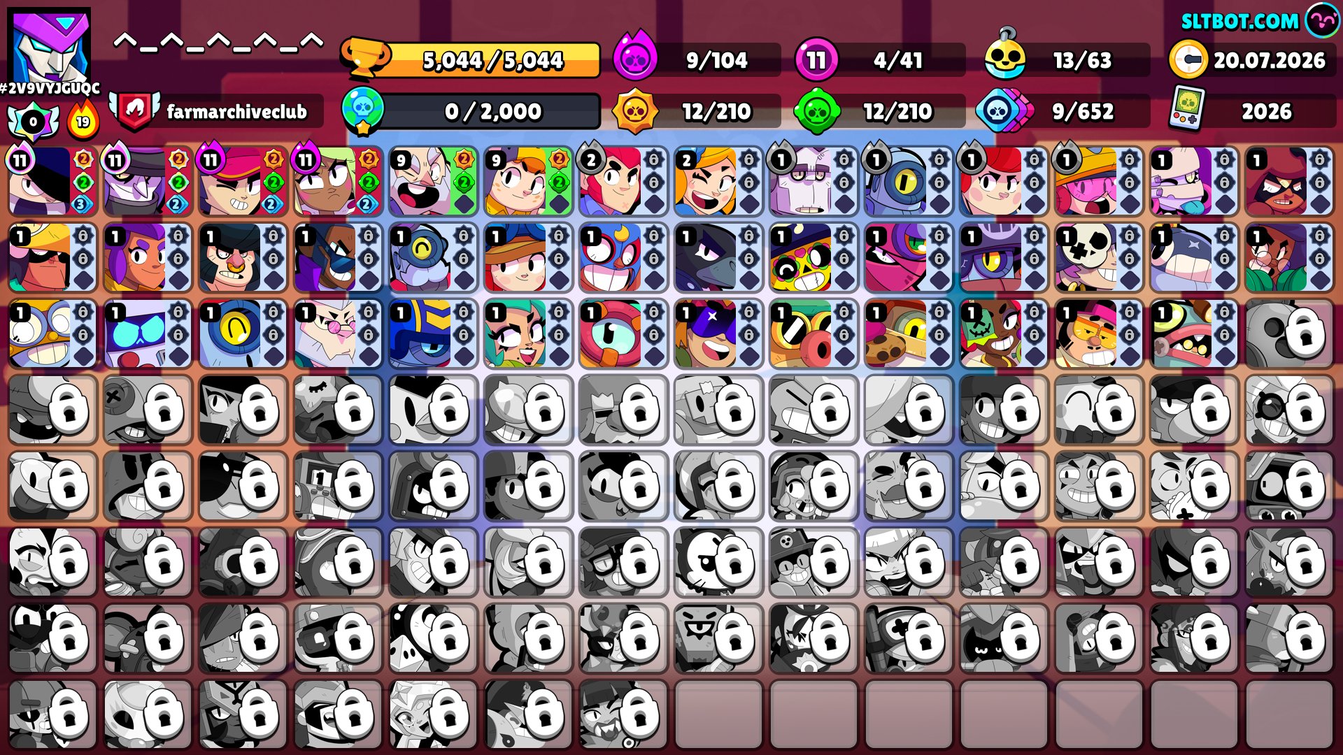 😈4 Mech Skins, mechs: Colt, Mortis, RoboMike, Edgar. Lots of skins😈, trophies 5044, brawlers 41, primes 2