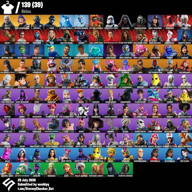 Rare skins: HAVOC / RUST LORD / SUB COMMANDER / MISSION SPECIALIST / TAKE THE L / MUCH MORE, Sale, skins 141