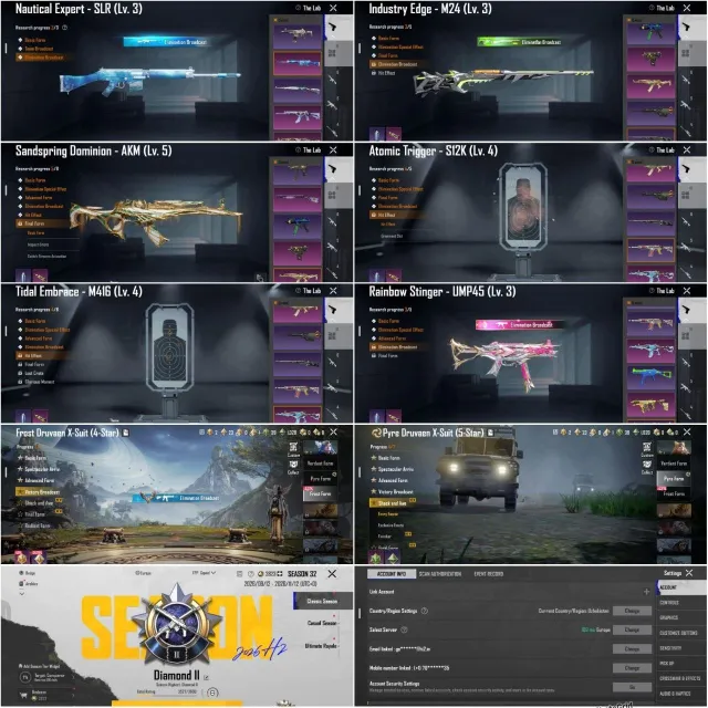 X-Suite Lvl 4"M416 Tidal Lvl 4(KillMsg)Akm Sandspring (Hit Effect)S12k (KillMsg)Ultimate Helemt, Продажа, 58 уровень, Ранг: Алмаз, 30+ мифик скинов, 10+ прокачиваемых оружий, 1-4 килл чатов, Нет спорт каров