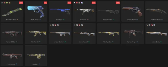 EU ACCOUNT RGX 11z pro blade, Ego vandal and many more (check pictures), Sale, Under calibration, Agents: 12, Skins: 16