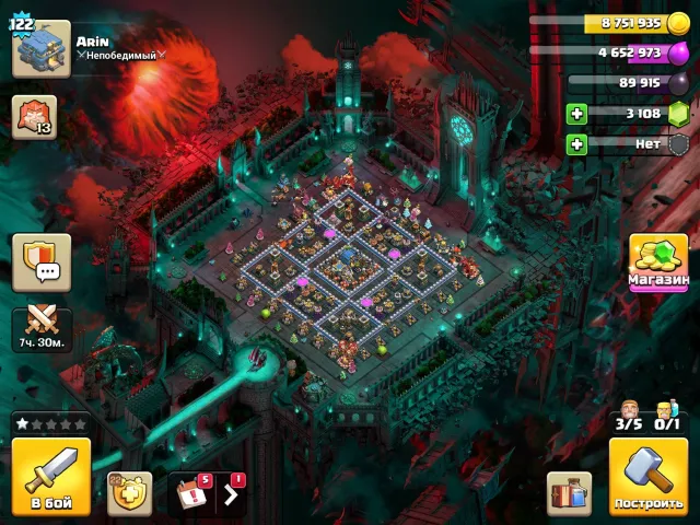 12th Town Hall full layout XL new skins | heroes 65/65/37/40 + gems 3200 (relink), 12 TH Native Village