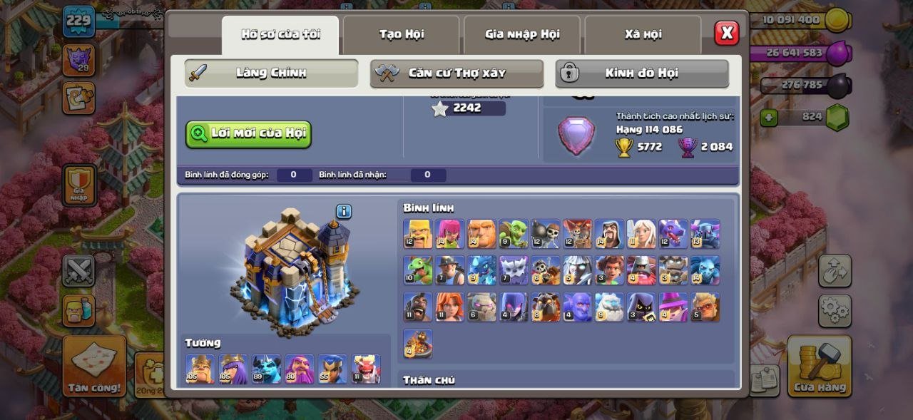 Th18➤Near Max➤4 hero max 2 hero 89⇨11➤12 epic max➤equipment max 1 left➤3 good scenario➤ 864 medals, 18 TH Main Village