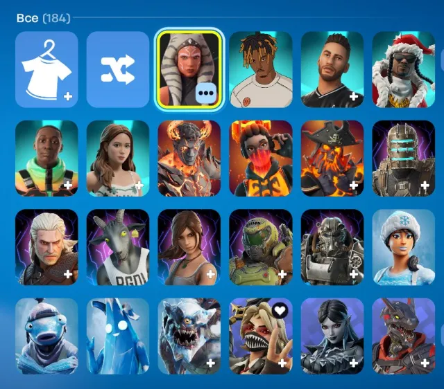 🔥184 SKINS 🔥PVE ✅100% GUARANTEE ✅1350 V-bucks if you need more photos, Sale, skins 184