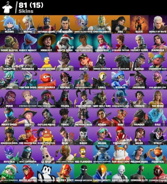 [PC/XBOX/PSN] 🎮 81 СКІН | ⭐ РІВЕНЬ 985 | 🔥 OPTIMUS PRIME | 💀 DOOM SLAYER | ⚔️ GERALT, Продаж, скіни 81