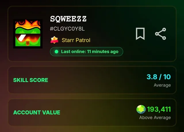 🚀 ОЛДОВЫЙ ЖИРНЕЙШИЙ АККАУНТ BRAWL STARS | 53 180+ 🏆 | ВСЕ БОЙЦЫ | 33 ПРАЙМА 🚀, 53180 кубків, 107 бравлерів, 33 праймів