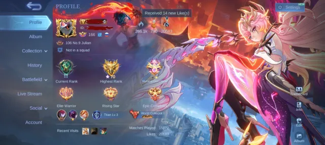 💥 6 LEGENDS | 133 HERO | 800 SKINS | ALMOST GALAXY COLLECTOR 💥