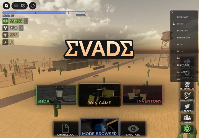 EVADE 2024 account, Sale, Voice chat: No