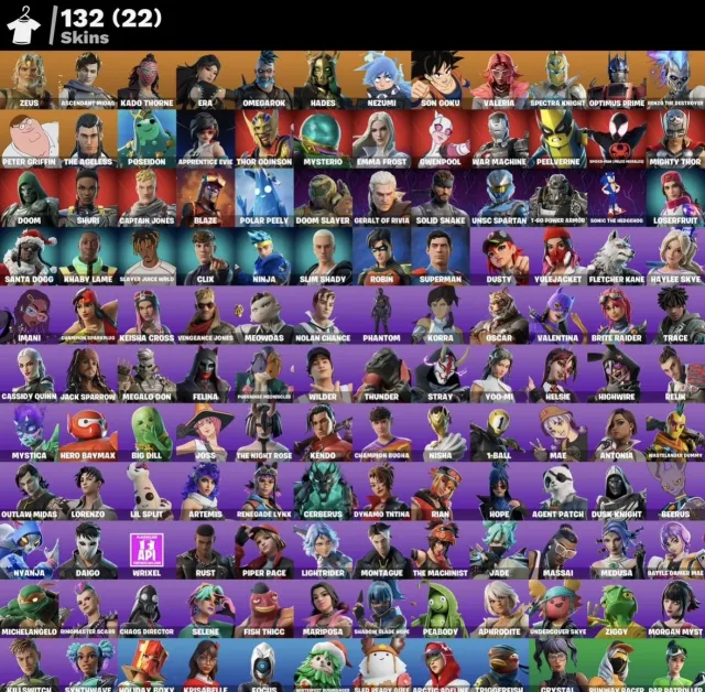 Продажа Аккаунт Fortnite, 132 СКИНОВ🔥АВТОВЫДАЧА🔥, Продажа, скины 132