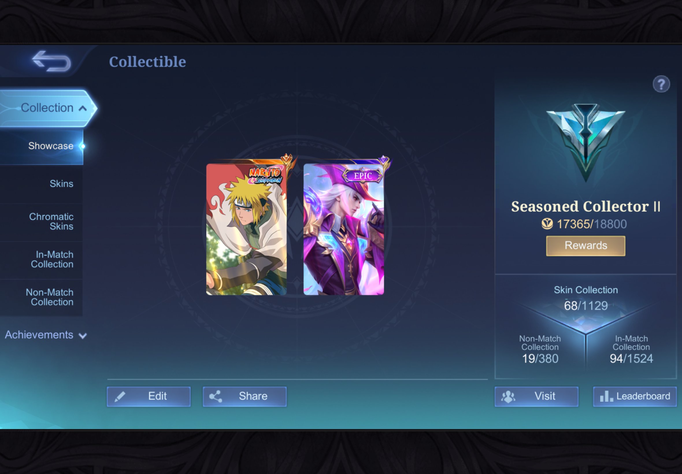 MINATOM GUSSION, Sale, Rank: Epic, Level: 53, Winrate: 50%, Heroes: 53, Skins: 68