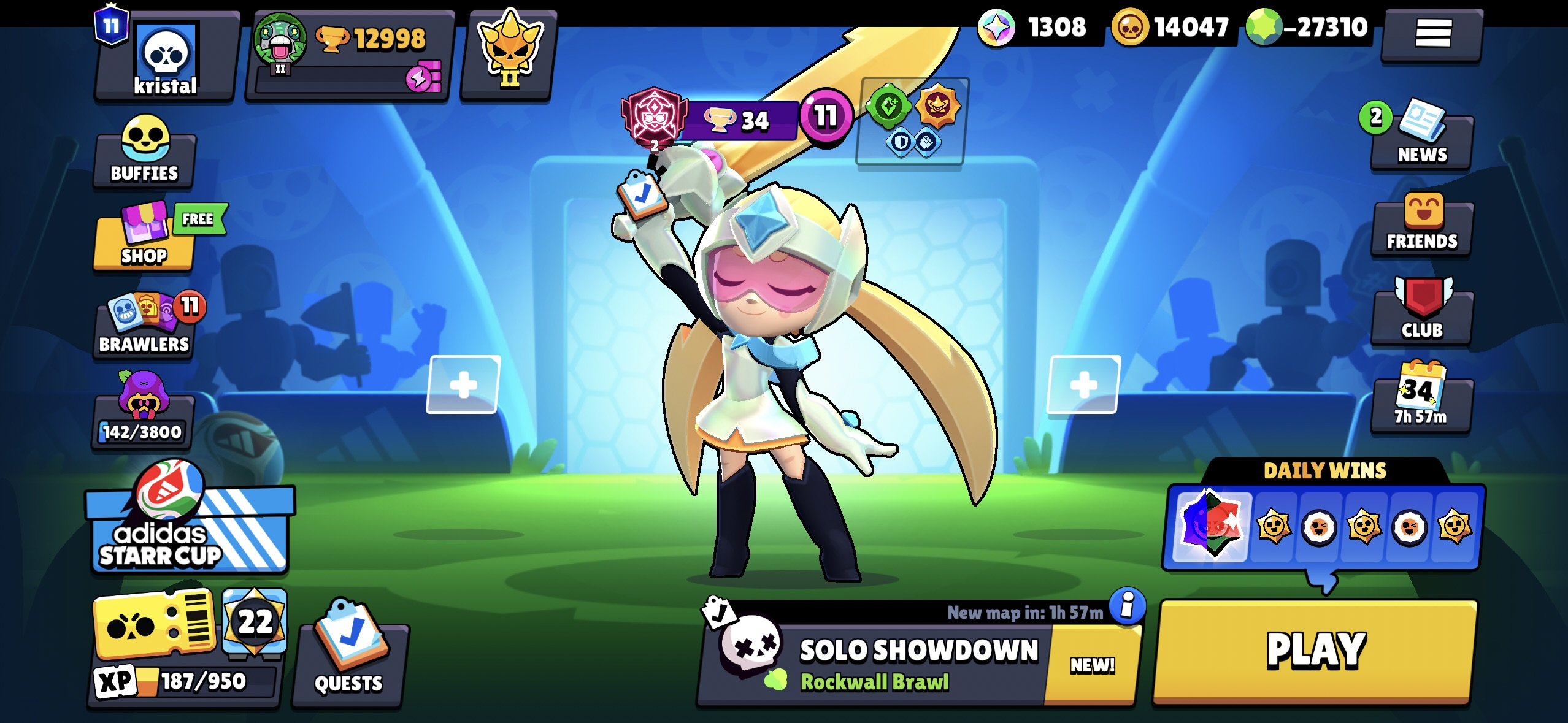 BEST ACCOUNT FOR RANKED, trophies 12998, brawlers 65, primes 11
