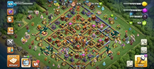 🏆 TH16 MAX DEFENSE 🏆 2500 CWL MEDAL 🏆 10X EQUIPMENT 🏆 2595 MEDAL 🏆 HEROES 68-88-44-42-32-13 🏆 NC YES, 16 TH Родной Деревни
