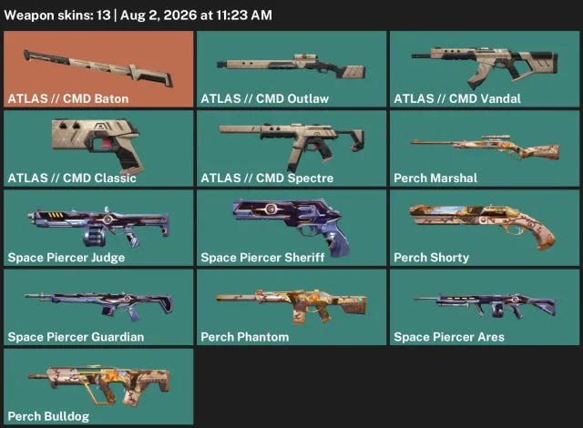 🌸BEST PRICE🌸ATLAS baton💫Vandal ATLAS 🦢Phantom "Chill"💖DISCOUNT💖🎀DATA FROM MAIL🎀, Sale, Platinum 1, Agents: 8, Skins: 13