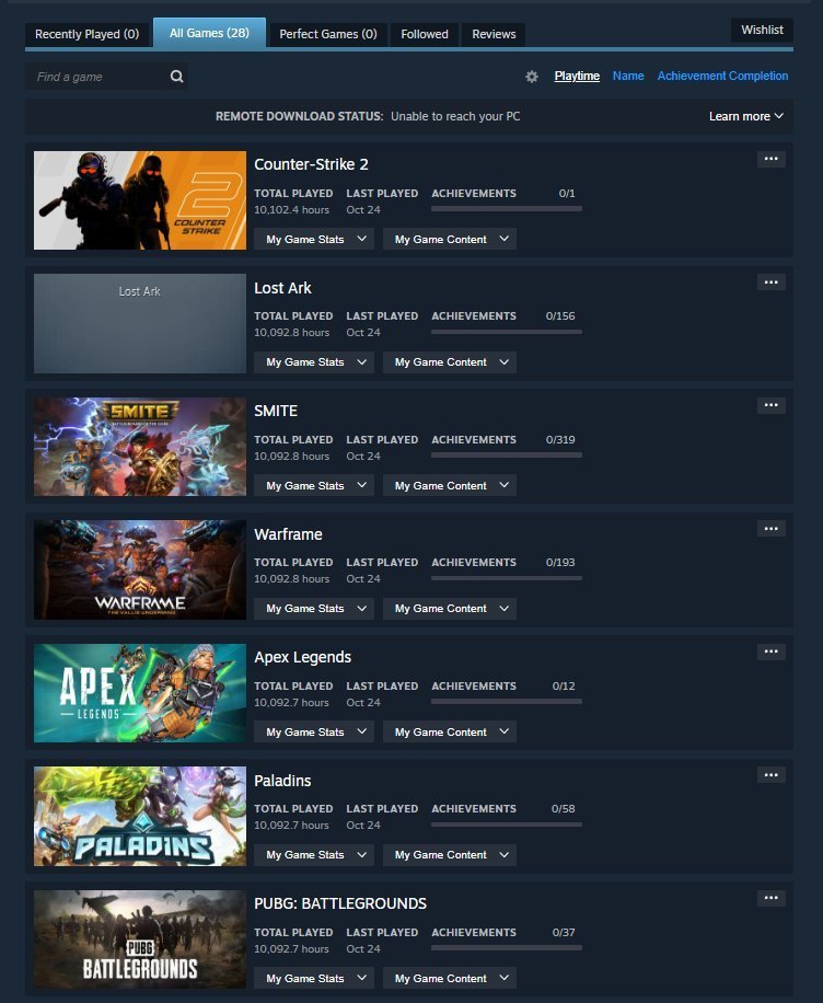 ☑️⭐TOP ACCOUNT⭐☑️❗ 10000+ HOURS IN 10 DIFFERENT GAMES ❗☑️ +15 PAID GAMES ☑️ NATIVE MAIL ☑️, No rank, 1 level, Relic: No