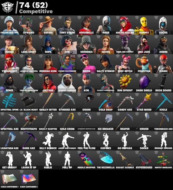 🏆GARANTIE+CHANGEMENT D'EMAIL🏆NARUTO🏆RAMIREZ🏆RAIDER🏆SIRENE🏆OBHOHOCHESYA🏆, Vente, skins 408