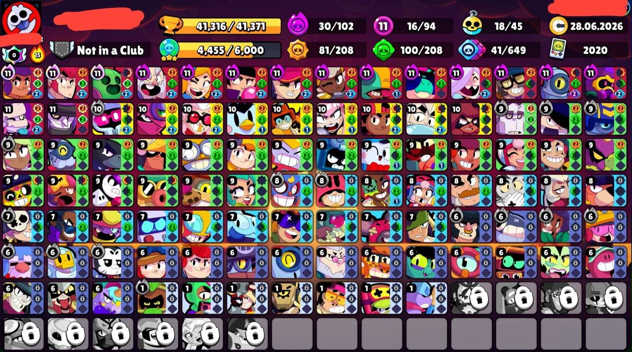 🔥 Princess Shelly + other skins🔥⚜️16 - 11⚜️ 🟣30 - Hyper🟣 ♾️2020♾️ 📥First mail 📥✔️ Instant delivery✔️, trophies 41300, brawlers 94, primes 2