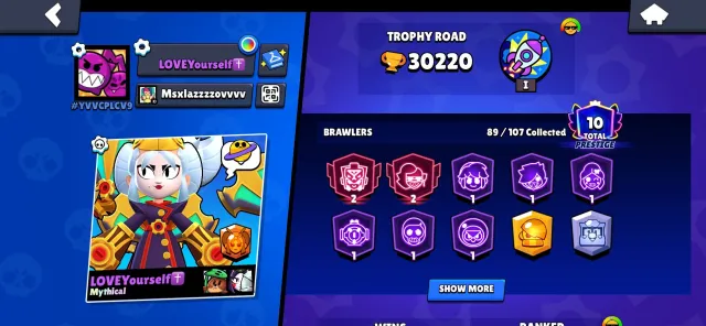 30200 TROPHIES🏆 2 SECOND PRIME 89 BRAWLERS TWENTY THREE 11 POWER WITH LINK TO YOUR EMAIL, 30200 trophies, 89 brawlers, 10 primes