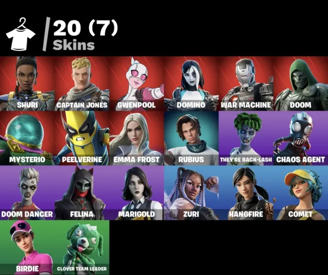✅21 Skins |🎇 Marigold | Gwenpool | Peelverine, Sale, skins 21