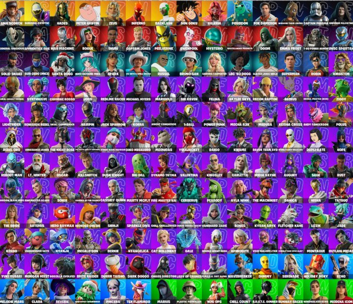 🖤FUll USED🖤Cyber skins🖤Reaper🖤Clix🖤Inferno🖤, Sale, skins 170