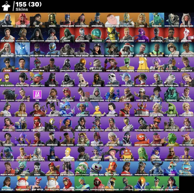 🍀23000 PR 🍀 $300 PRIZE POOL 🍀 14 TOURNAMENTS PLAYED 🍀 BEST COMPETITION ACCOUNT🍀, Sale, skins 155