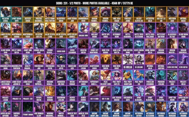 231 skins ✨ 172 champions 🏆 51.8K BE✨Dark Star Karma✨Cowboy Ashe✨Traditional Lee Sin✨Mecha, Sale, level 176, champions 172, skins 231, No rank