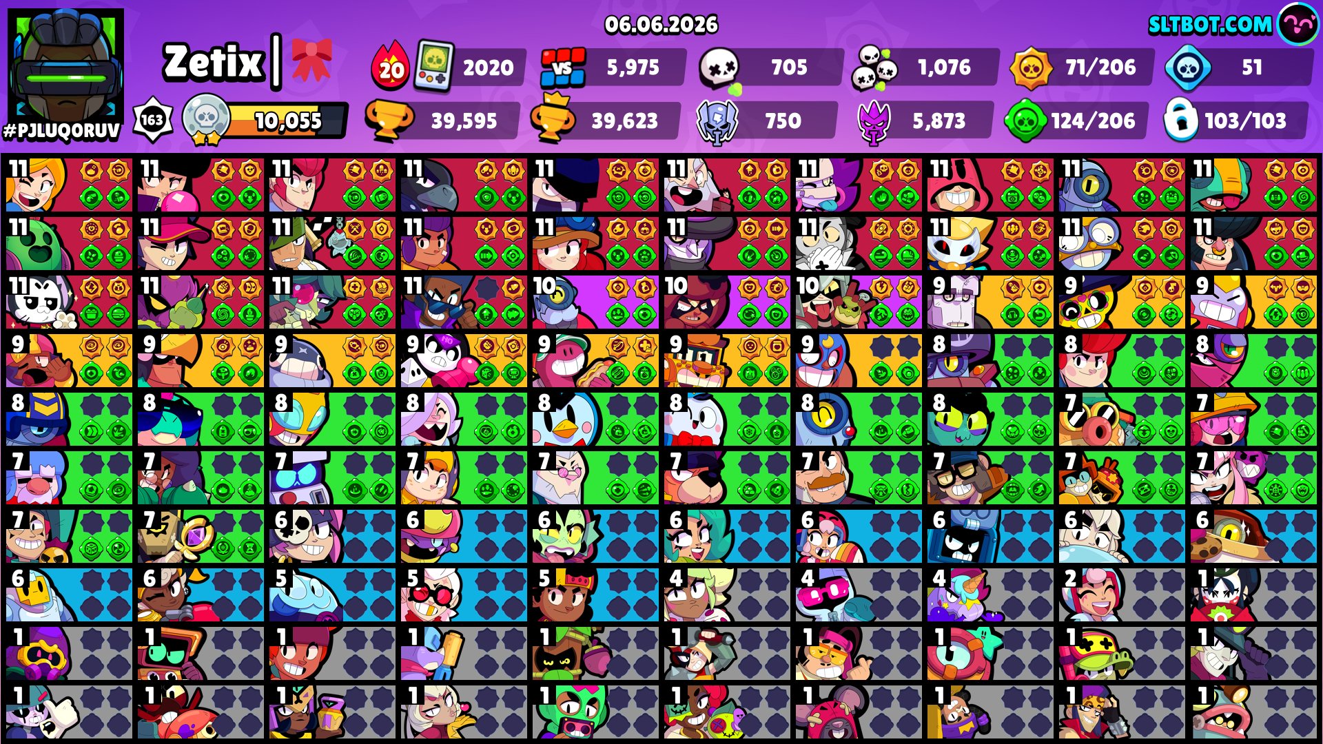 ✨ RE-BINDING✨💫Brawl stars|24 11-LEVEL, MANY SKINS ALL IN DESCRIPTIONS💫, trophies 39500, brawlers 103, primes 15