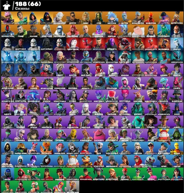 🔥❤️Crash🔥❤️Lewis Hamilton🔥❤️Siren🔥❤️Echo🔥❤️66 Purchased Skins🔥❤️ EMAIL CHANGE, Sale, skins 188