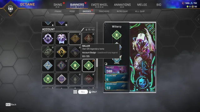 🍀 【 175 LVL 】63 LEGEND SKINS♦️ EA APP + PSN♦️ ПОЛНЫЙ ДОСТУП 🔑, Новичок, 175 уровень, Реликвия: Нет