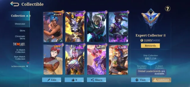 Kof karina💥epic irithel💥venom gusion💥hanabi💥gara vale💥khufra💥meokin julian💥emblem max, Продажа, Ранг: Эпик, Уровень: 58, Процент побед: 52%, Герои: 120, Облики: 191