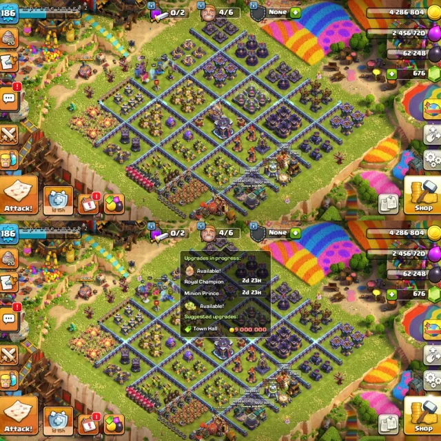 🏆 TH 15 FULL MAXED 🏆 15X MAXED EQUIPMENT 🏆 21X HERO SKINS 🏆 HEROES 90-90-64-65-36-10 🏆, 15 TH Main Village