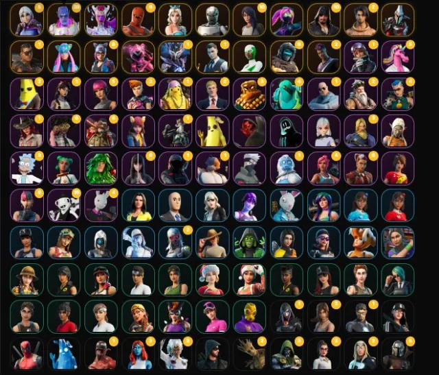 💎⚫· Lara Croft - 💎⚫CyberCyclops💎-⚫ Female Footballer💎⚫-💎⚫Leviathan · 💎⚫110 skins· 350V-Bucks⚫💎, Sale, skins 110