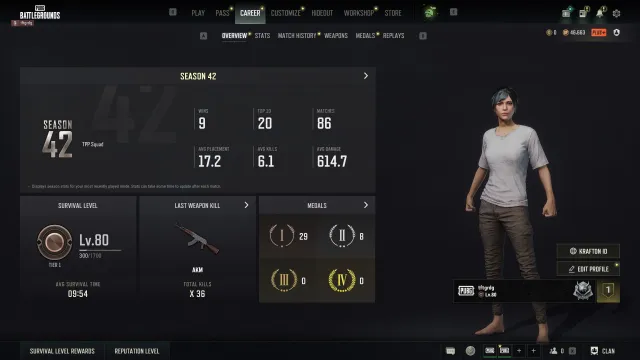 №1️⃣ᑭᑌᗷG ᑭᒪᑌS💥80LVL☄️ranked is open💎By mail📃, Yes BATTLEGROUNDS Plus