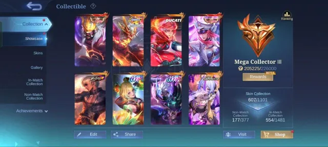 Мега Коллекционер 3🌲kof gusion💥11 Hayabusa⇨Wanwan🌲Vexenna🌲Collector Kufra⇨Gusion➤Ducati Bendetta, Продажа, Ранг: Мифический Бессмертный, Уровень: 118, Процент побед: 56%, Герои: 132, Облики: 607