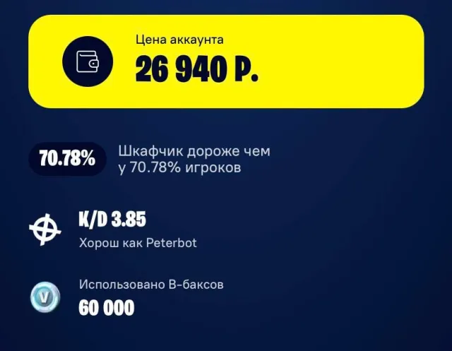 🖤Продам аккаунт в фортнайт очень много олда, с играми 🖤, Продажа, скины 238