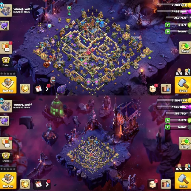 TH18 NEAR MAX🏆16871 GEMS🏆COSMIC SCENERY🏆12X EQUIPMENT🏆20X SKIN🏆HEROES 100-90-67-64-40-15, 18 TH Родной Деревни