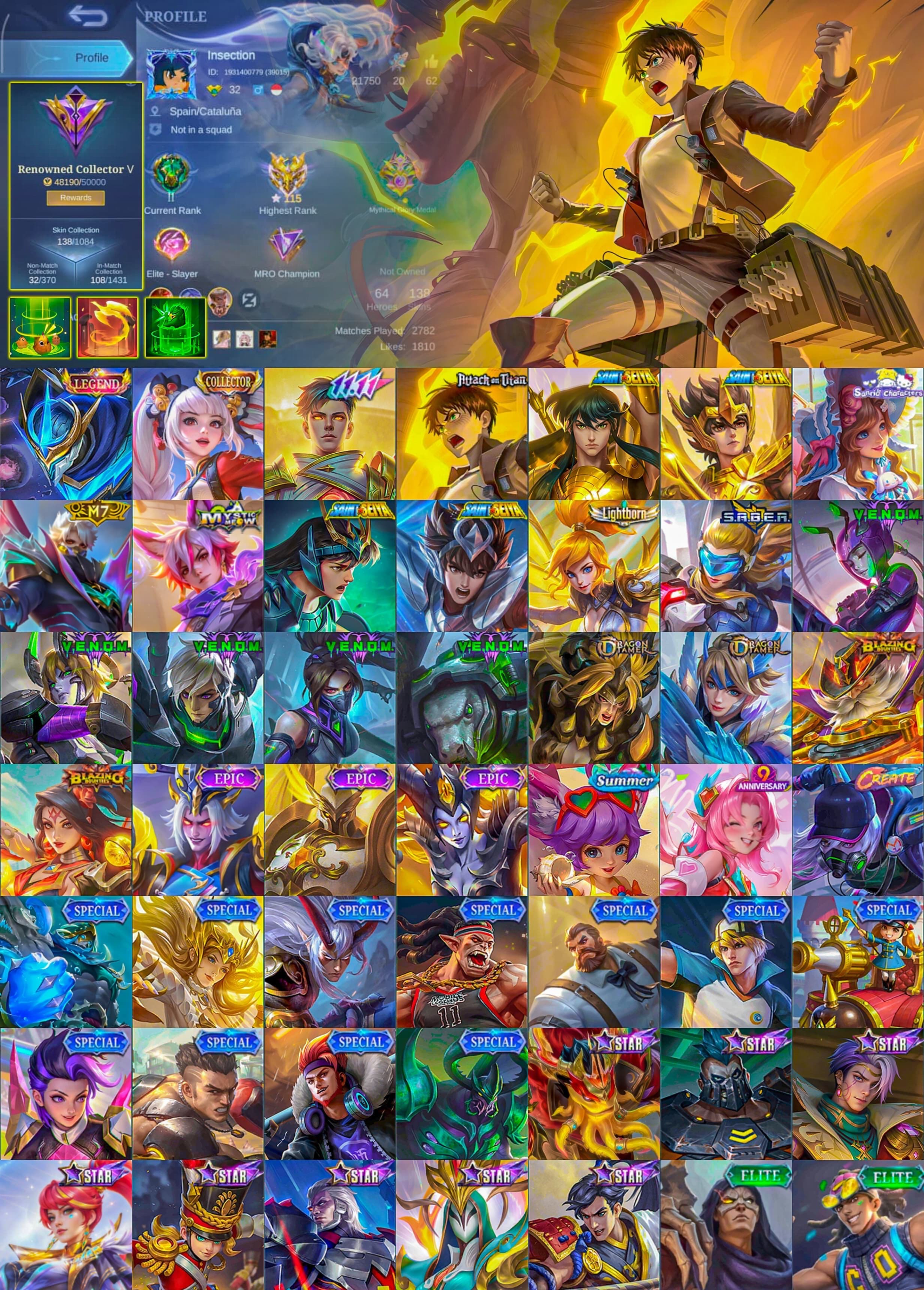 💥 Epic account with 138 skins! 💥