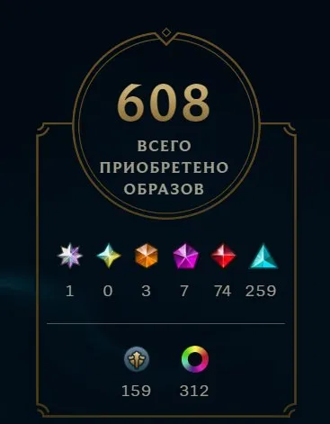 Selling my personal account: level 847, 608 skins., Sale, level 847, champions 170, skins 608, Silver