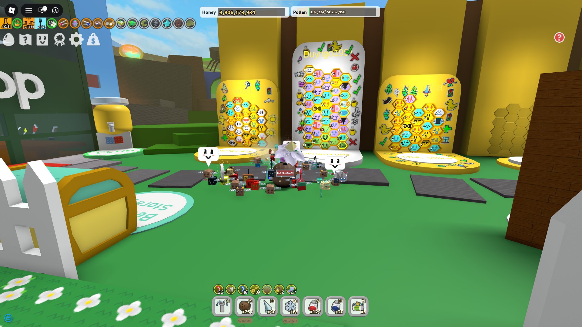 🌟 TOP Account: Bee Swarm Simulator (46 bees) + Blox Fruits (334kk bees) [3620 RBX Total] 🌟, Sale, Voice chat: No
