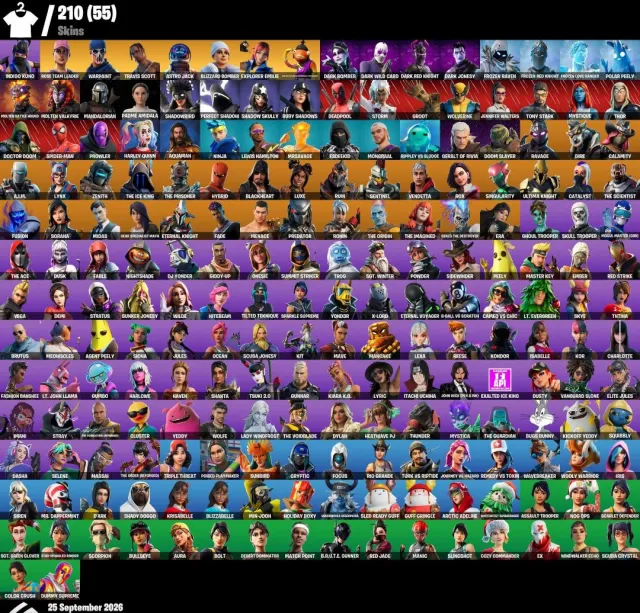 💲АВТОВЫДАЧА💲 210 СКИНОВ 🧡 Travis Scott 🧡 Leviathain Axe 🧡 Indigo Kuno 🧡 СМЕНА ПОЧТЫ🧡, Продажа, скины 210