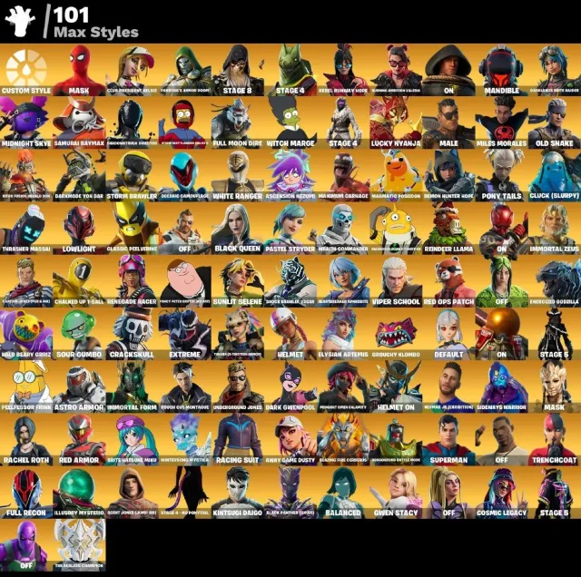 💙 [PC-XBOX-PSN] 💙 252 SKINS 💙 LVL 2731 💙 OG STW 💙 LEON S. KENNEDY 💙 BLACK ADAM 💙 FULL ACCESS, Продажа, скины 252