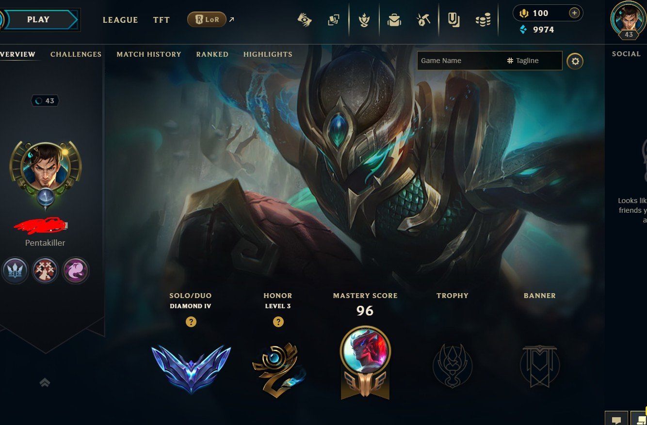 🔑EUW🔑69% Winrate🔑S16 Diamond IV🔑Diamond II MMR🔑Handleveled🔑29 Champs🔑3 Skins, Sale, level 43, champions 29, skins 3, Diamond