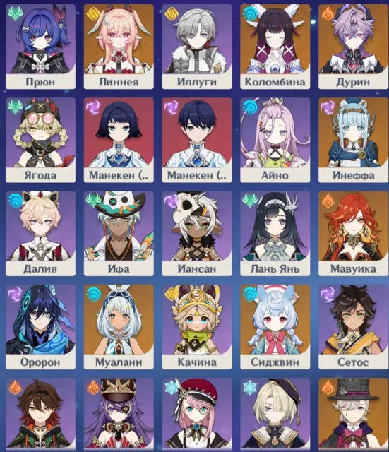 ✨Linnaea, Colombina, Durin, Ineffa, Mavuyka, Mualani, Sidgwin, Lini, Traveler, Nahida, Kazuha✨, Any platform, Email linked, Iter, Levelled up, AR 59, Primogems 69