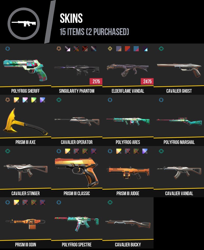🔥FULL ACCESS🔥Elderflame Vandal"🔥Phantom "Singularity"🔥Prism III AXE🔥58 lvl, Sale, Ranked unlocked, Agents: 16, Skins: 15