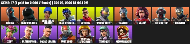 🔥FAT ACCOUNT🔥NATIVE EMAIL🔥TAKE THE L🔥OMEGA🔥ORANGE MOOD🔥ROGUE AGENT🔥EXCLUSIVES🔥DESCRIPTION👇, Sale, skins 17