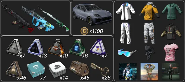 💖PORSCHE CAYENNE💖🔥[PROGRESSIVE] RYOMEN SUKUNA BERYL + G-DRAGON AUG + COSMIC KAR98K🔥🎀155 СУНДУКОВ🎀, Нет BATTLEGROUNDS Plus