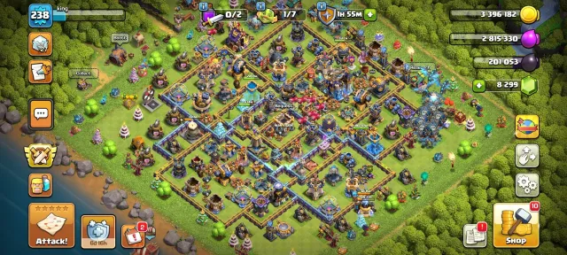 Townhall 18🔥8300 Gem💎Queen 110🎃King 104👑Full Levelup, 18 TH Родной Деревни, 10 TH Строителя